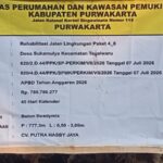Rehabilitasi Jalan Sukamulya Senilai Rp788,78 Juta Dimulai, Kualitas Pekerjaan Jadi Perhatian