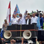UU Pelindungan Ketenagakerjaan Disahkan, Dasco dan Kapolri Suyudi Temui Massa Buruh